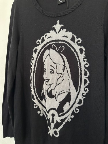 Torrid Disney Alice im Wunderland Pullover mit Rundhalsausschnitt weiß schwarz Damen Large 00 - Bild 5 von 8