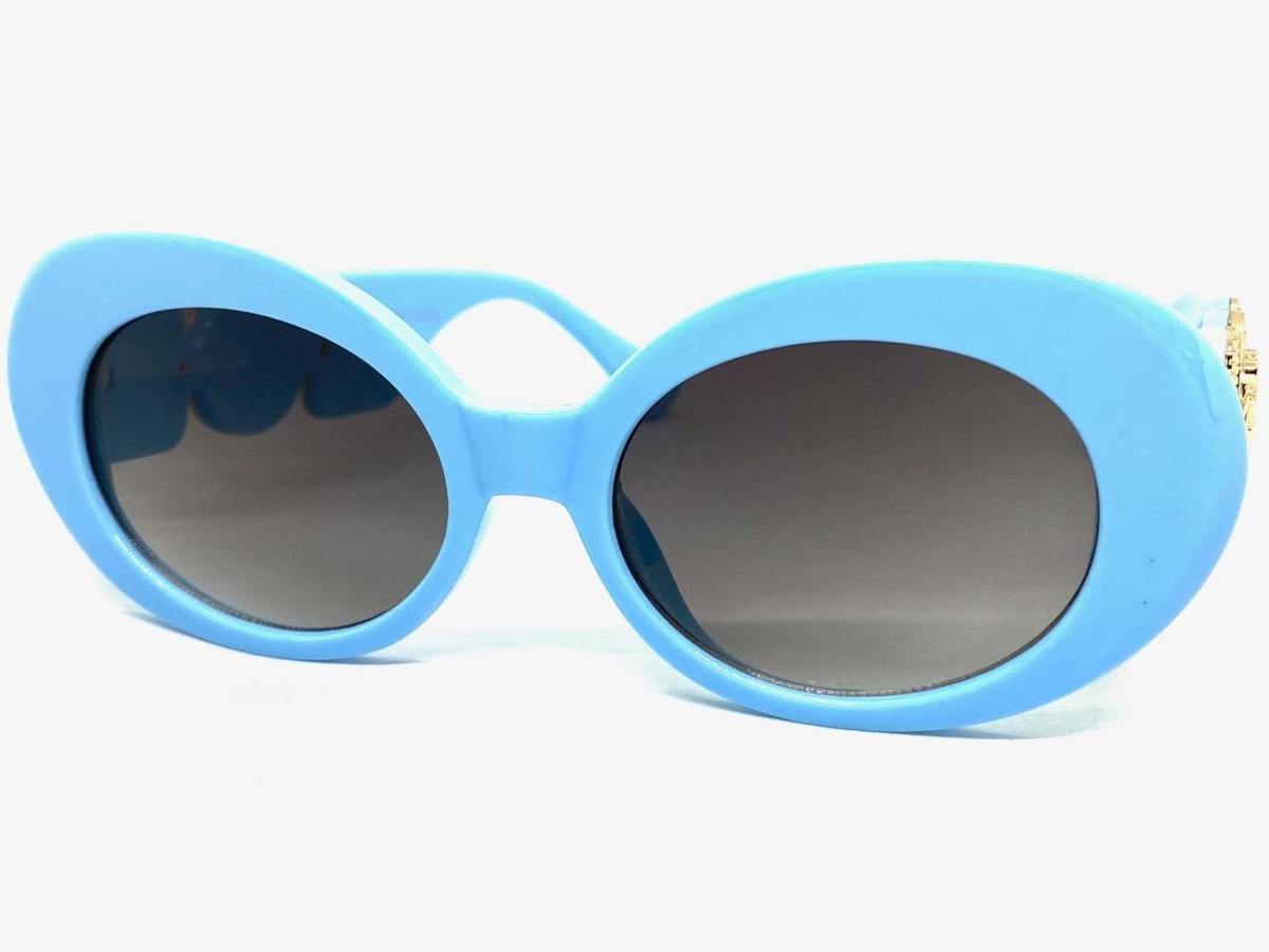 Oversized Oval Sunglasses Women Retro Thick Round Frame UV400 Protection Retro Oval Sunglasses for Women 90s Round Chic UV400  main image 3