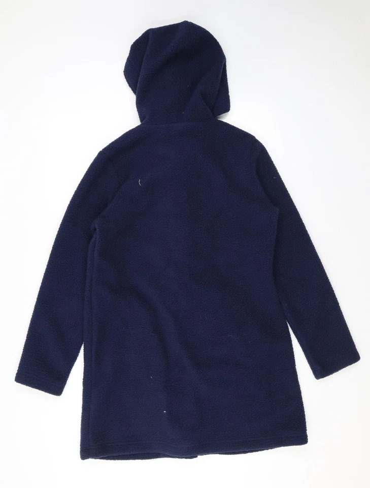 D&Co. Womens Blue Overcoat Coat Size XS Zip - Hooded - Image 2 of 4