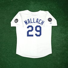 Tim Wallach 1993 Los Angeles Dodgers Cooperstown Home White Jersey