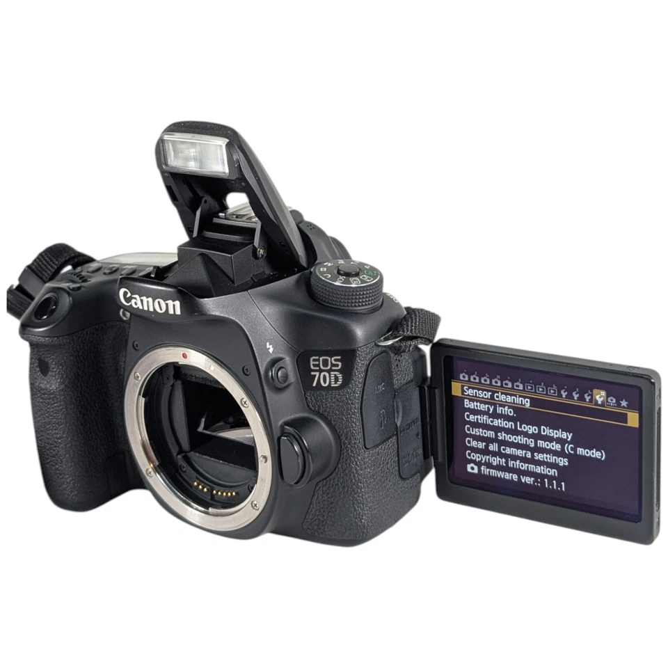 Corpo da câmera Canon EOS 70D DSLR • Obturador 19K • 2 baterias + carregador – Testado ✅ - Imagem 4 de 4