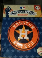 Houston Astros MLB Official Sleeve Team ORANGE Logo Baseball Jersey Patch Altuve
