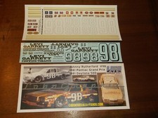 Johnny Rutherford 98 1981 LEVI GARRETT Pontiac 1/24th scale decals LoboGraphix