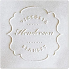 Custom Round Decorative Personalized Shiny Seal Name Embosser,Wedding,Christmas 