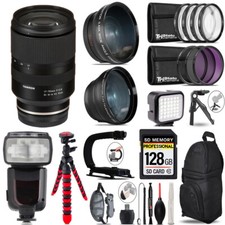Tamron 17-70mm f/2.8 III-A VC RXD Lens Sony E LED Light Tripod -128GB Kit
