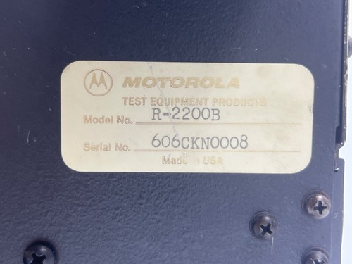 MOTOROLA R-2200B COMMUNICATIONS SERVICE MONITOR - Picture 8 of 13
