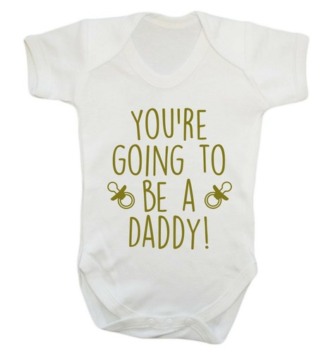 Your going to be a daddy, baby vest baby reveal announcement newborn new dad 168 - Picture 8 of 11