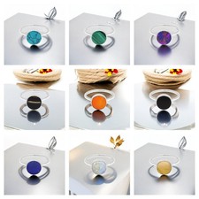 Natural Gemstone Solid 925 Sterling Silver Handmade Trendy Band Rings Woman Gift