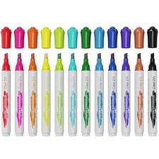 VIZ-PRO Dry Erase Markers, Chisel Tip, 12-Count Low-Odor Whiteboard Pens