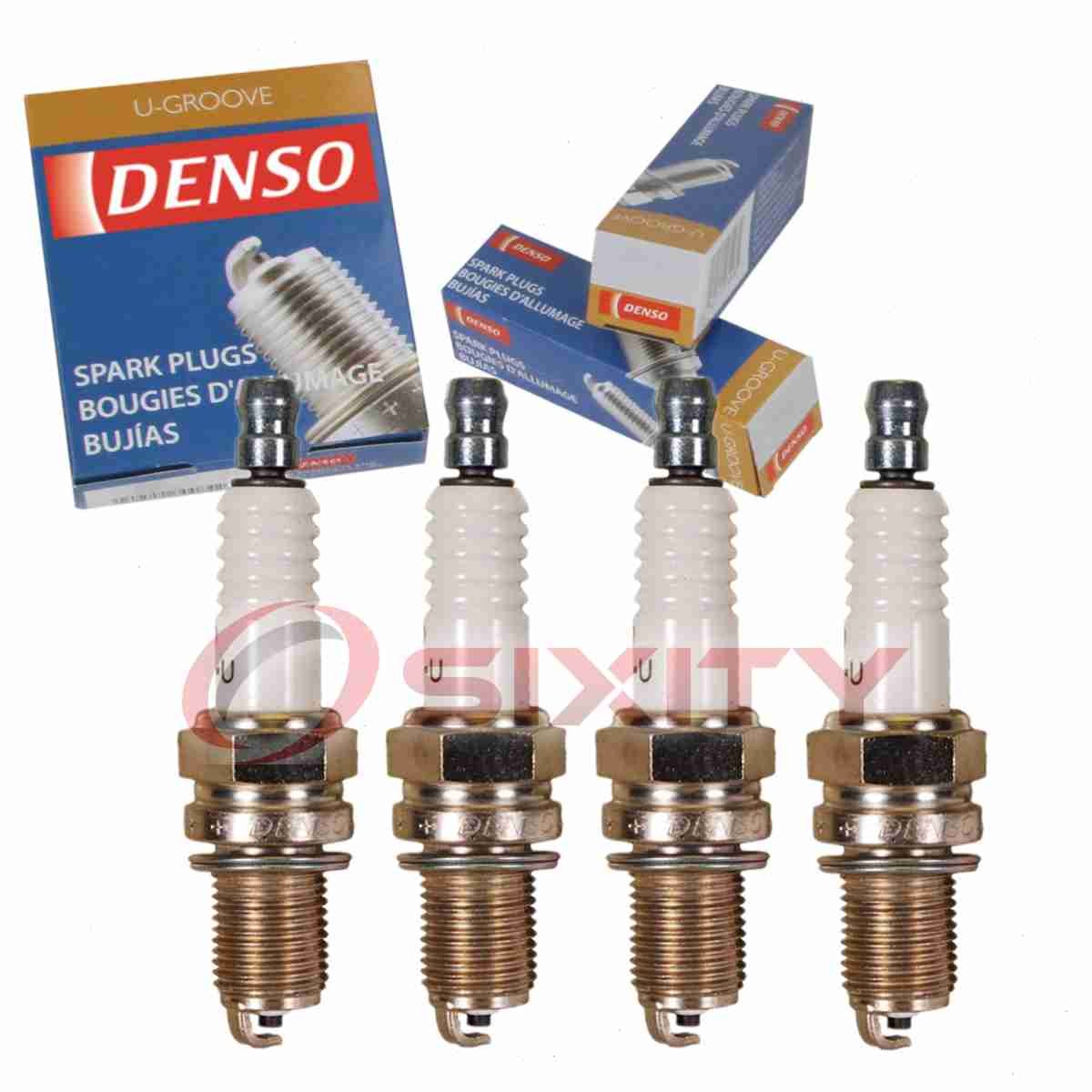 4 pc DENSO 3313 Standard U-Groove Spark Plugs for XU27EPR-U 2641 Ignition yt