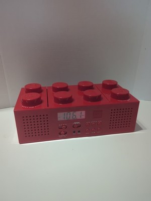 Red LEGO Brick Portable CD Player AM/FM Radio Model LG11002 - WORKS