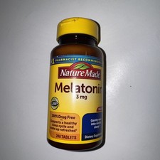Melatonin 3Mg Sleep Aids for Adults, 100 Drug Free Sleep Aid, Sleep Exp: 5/27