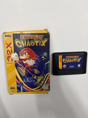 Knuckles' Chaotix CIB (Sega Genesis 32X, 1995) No Manual
