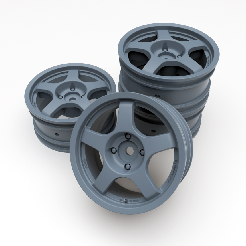 1:10 1/10 Enkei WRC Tarmac Evo RC Wheels Rims Mitsubishi Lancer