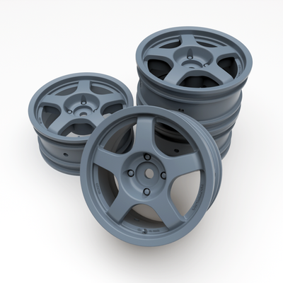 1:10 1/10 Enkei WRC Tarmac Evo RC Wheels Rims Mitsubishi Lancer