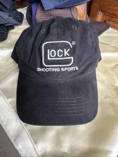 Glock Shooting Sports Logo Black Strapback Adjustable Firearms Shooting Hat Cap