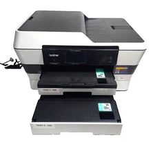 Brother MFC-J6920DW Color Inkjet Business Printer WORKS *Needs Black Ink -As Is