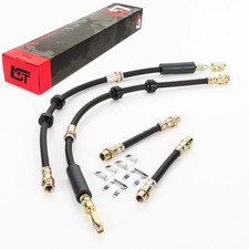 4x Bremsschlauch Leitung Bremse +Haltefeder vorne hinten für VW Bora Golf IV 1J