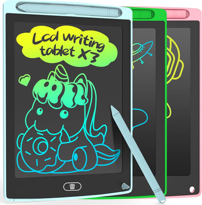 3 Pack LCD Writing Tablet, Colorful Toddler Drawing Tablet Doodle Board for Kids