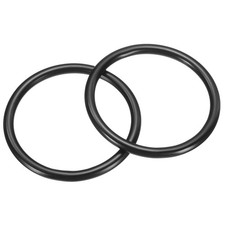 2Pcs M5 x 50mm Metal Rings, 304 Stainless Steel Welded Seamless O-Ring, Black