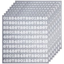 8 Sheets 1/2 Inch Self Adhesive Vinyl Number Stickers for Organizing Sorting