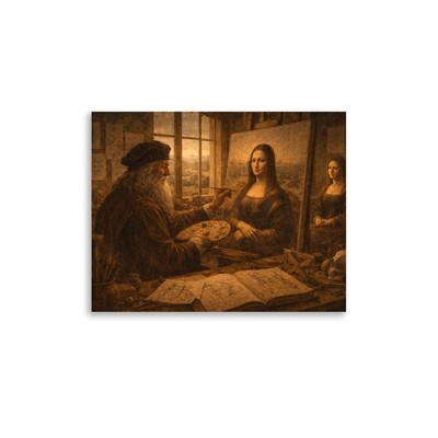 Leonardo in the Studio   Art as Science | 11×14 in Poster