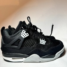 Size 4.5 - Jordan 4 Retro SE Mid Black Canvas for sale online | eBay