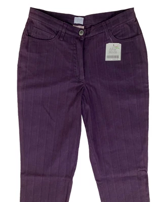 ALBA MODA Jeans Gr. 36 lila gerade geschnitten Neu