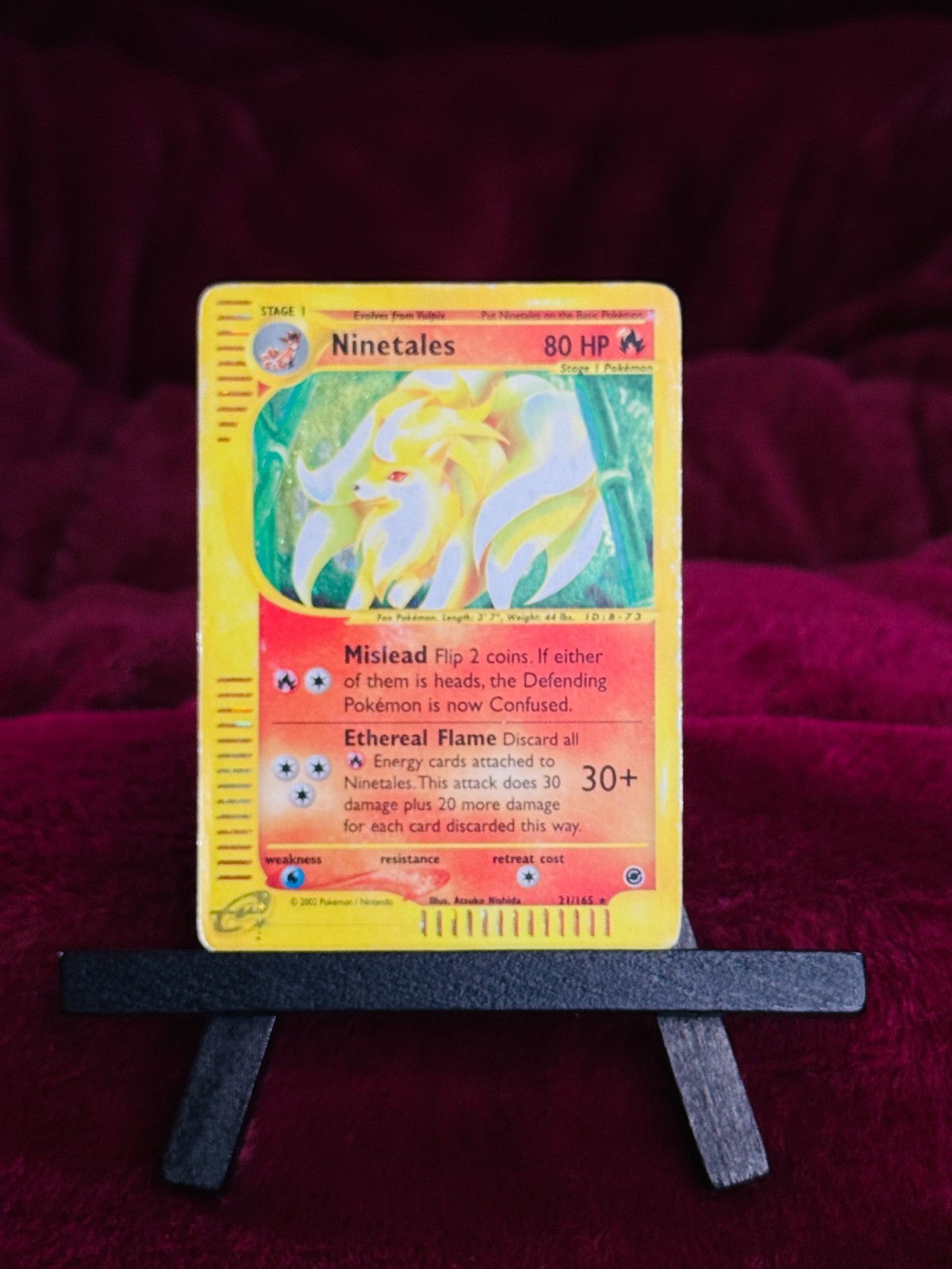 eReader Expedition Base Set Ninetales - 21/165 - Holo Rare HP-image