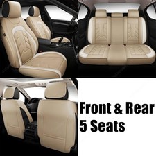 Seat Cover For 2005-2025 Toyota Tacoma 5seat Luxury Leather Full Set Cushion