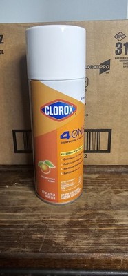 CloroxPro 4 in One Disinfectant & Sanitizer Fresh Citrus Scent 14 oz  Case of 12