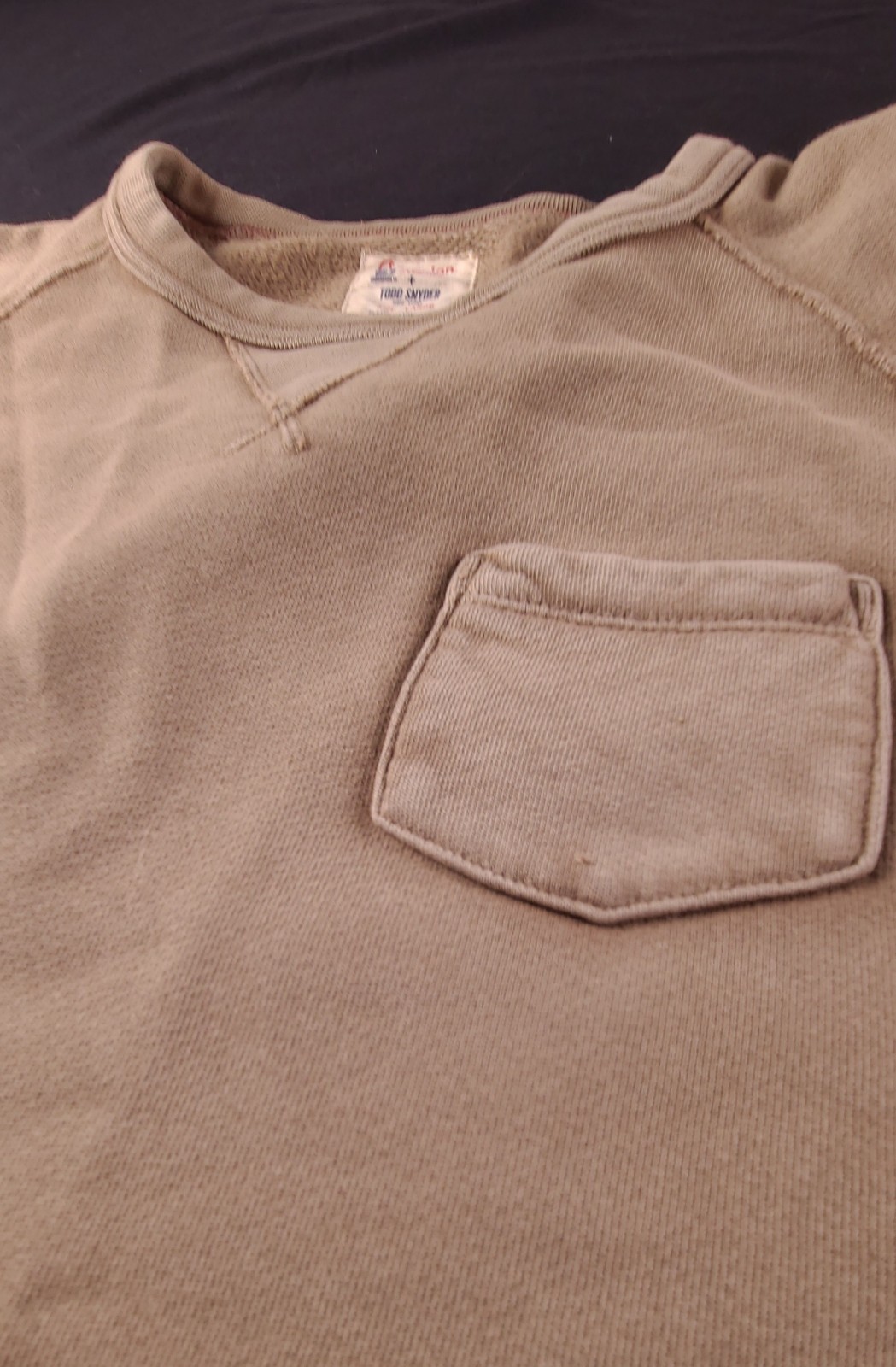 Champion x Todd Snyder Sweatshirt Pocket Crewneck • Sz Large
