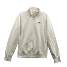 North Face 1/4 Zip Sweater Women XS Cream Minimalist Basic Gorpcore Outdoor Chic