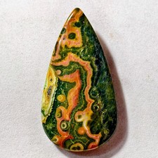 79 Cts Natural Ocean Jasper Cabochon Gemstone For Jewelry 51.7x27.7x7.4 MM