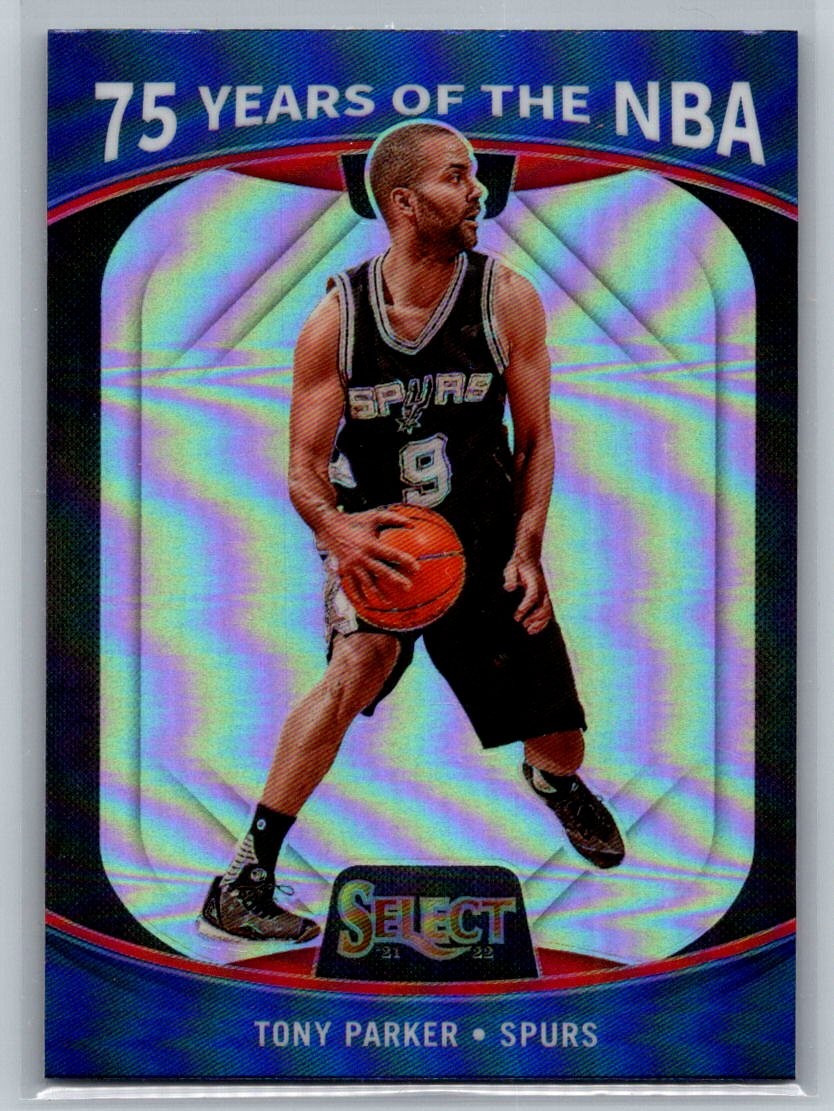 2021-22 Panini Select #64 Tony Parker 75 Years of the NBA