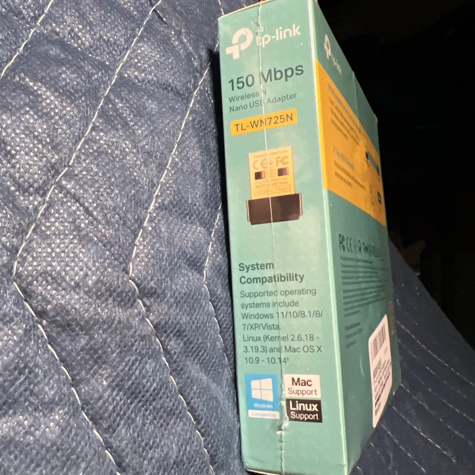 TP-Link TL-WN725N N150 150Mbps Wireless Nano USB 2.0 WiFi Network Adapter Dongle - Image 3 of 4