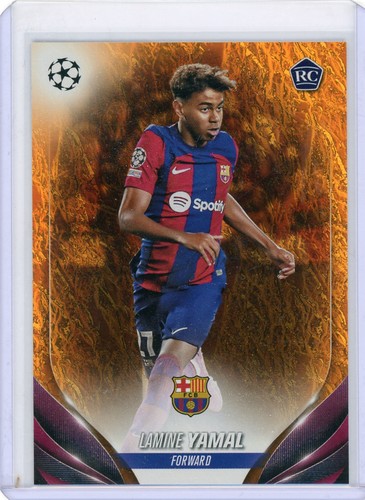 LAMINE YAMAL 2023-24 Topps Jade Ed UCC Rookie Orange /25 Barcelona RC SSP