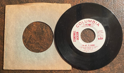 4-43197 Stonewall Jackson Columbia Radio Station Copy 45 RPM I've