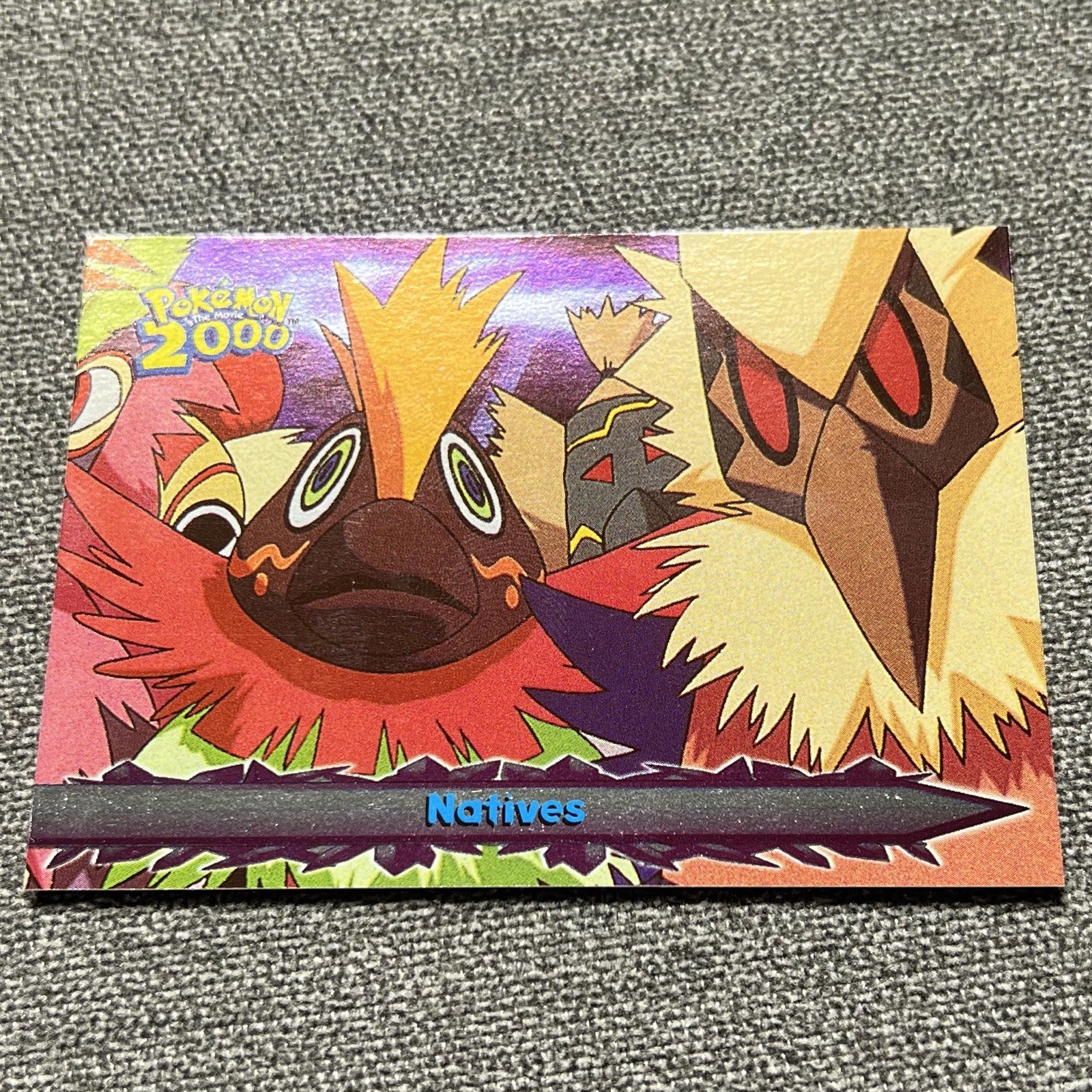 Topps Pokemon Movie Animation Edition Natives 22 Holo Blue Logo First print NM
