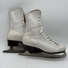 Riedell Red Wing Size 5.5 Vintage Ice Skates Style No 569 White