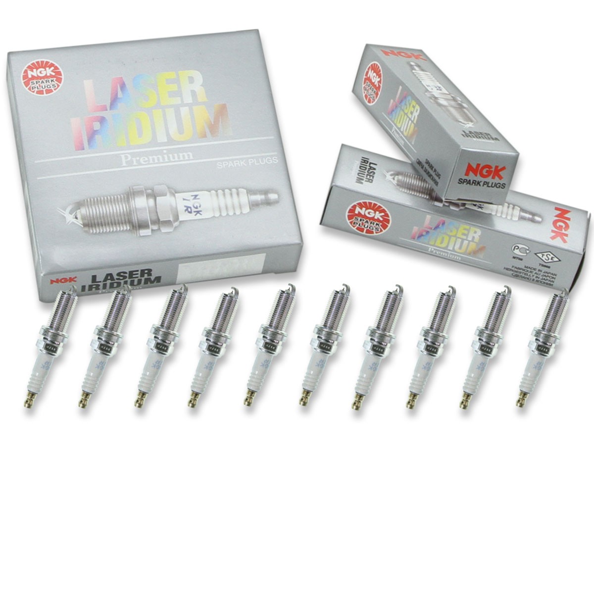 10 pc NGK 3588 ILFR6A Laser Iridium Spark Plugs for PKH20TT IKH20TT A 004 fv