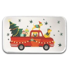 1 oz Silver Colorized Bar - Deck the Halls Doggies