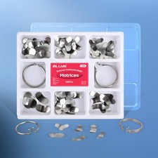 100Pcs Dental Metal Matrices Sectional Contoured Matrix Refill Soft Band No1.398