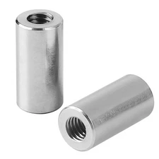 M10 Round Connector Nuts, 304 Stainless Steel Coupling Nut 30mm/1.18 inch Len...