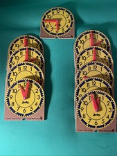 Vintage 10 JUDY INSTRUCTO Original Mini Clocks 209041 Telling Time
