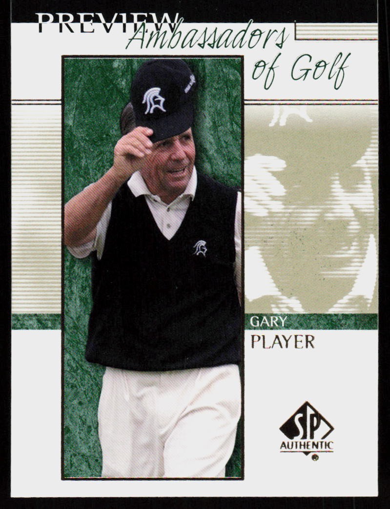 2001 Upper Deck Gary Player #58 GOLF CARD PGA SP Authentic Preview