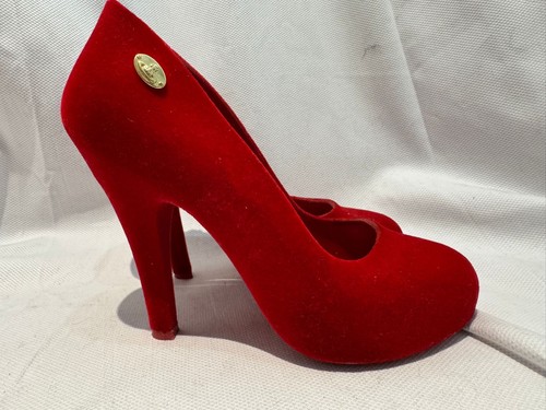 Vivienne Westwood + Melissa Red Velvet High Heels – Size EU 38 / US 7