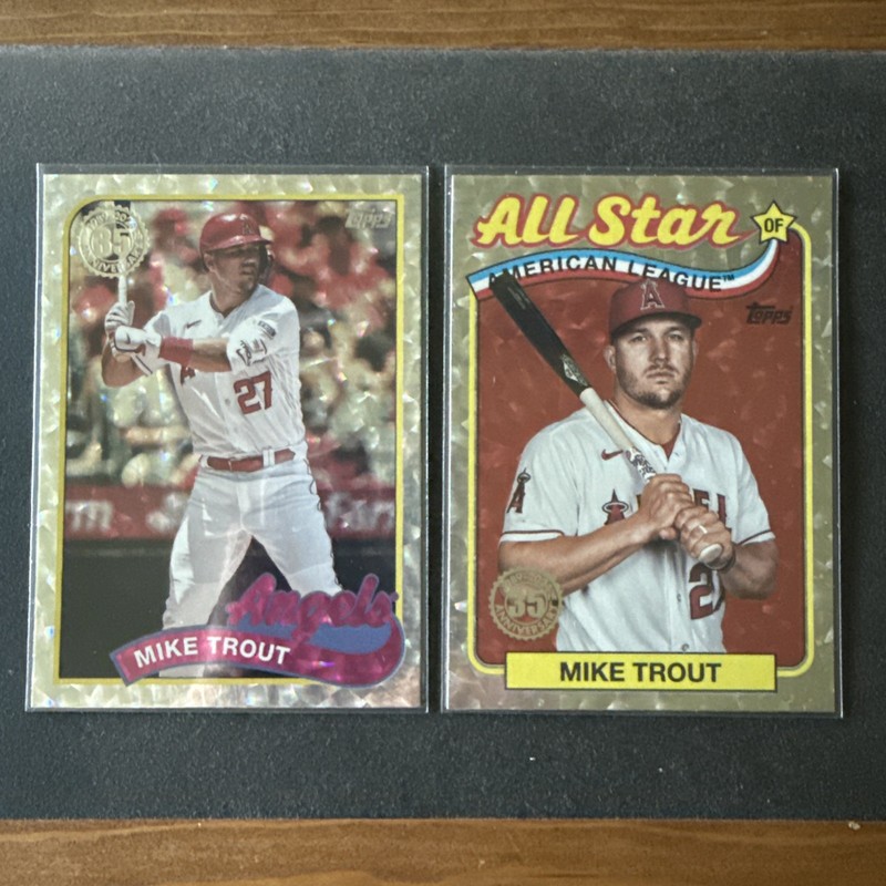 2024 Topps Mike Trout 1989 Topps Baseball All-Stars And 35th Anniv Foilboard