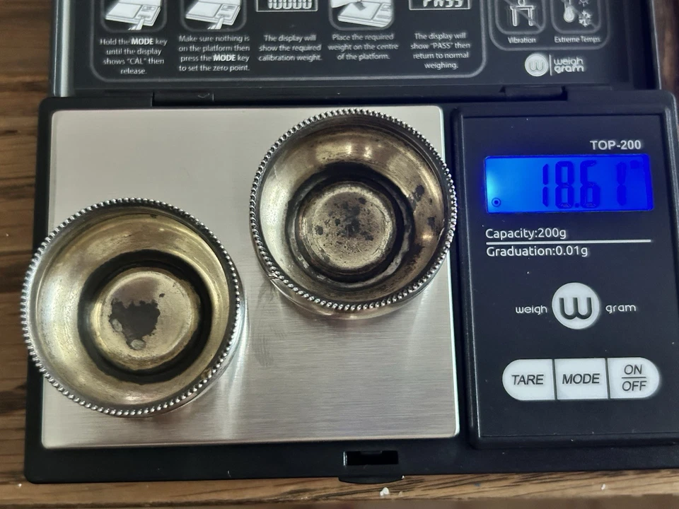 Salinas antiguas Gorham de plata de ley 18,61 g Foto 4 de 4