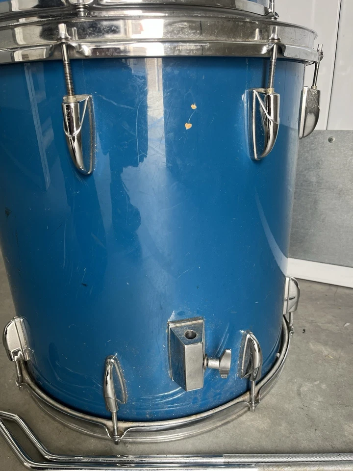 Yamaha Tour Custom azul cobalto 12,13,16” Floor Tom, de colección años 80’s Foto 3 de 4